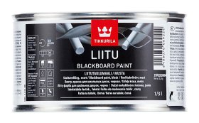 Mokyklinių lentų dažai TIKKURILA Liitu, 0,3 l, juodos spalvos, matiniai