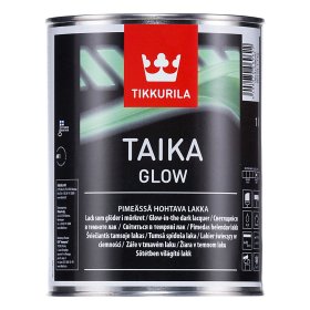 Tamsoje šviečiantis lakas TIKKURILA Taika Glow, 1 l