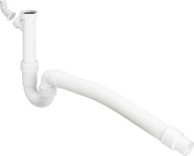 Sifonas plautuvei VIEGA 101633, 1'1/2 x 40/50 mm, lanstus pajungimas, pajugimas skalbimo mašinai,  be ventilio, Vokietija