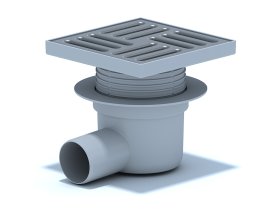 Horizontalus trapas ANI PLAST, TA5612EU, D-50, reguliuojamas, su met. grotelėm 15x15