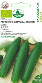 Daržovių sėklos, EKO agurkai paprastieji ilgavaisiai Marketmore, 0,5 g., 9875