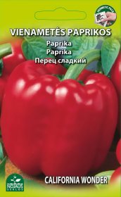 Daržovių sėklos, paprikos vienmetės California Wonder, 0,3 g, 0414