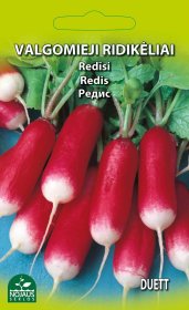 Daržovių sėklos, ridikėliai valgomieji Duett (De Dix-Huit Jours), 3 g., 0537