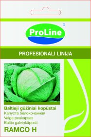 Daržovių sėklos, PROLINE baltagūžiai kopūstai Ramco H, 30 s., D