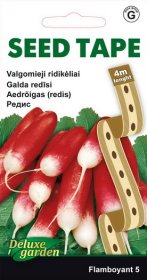 Daržovių sėklos, ridikėliai valgomieji Flamboyant 5, 4 m, 0941, G