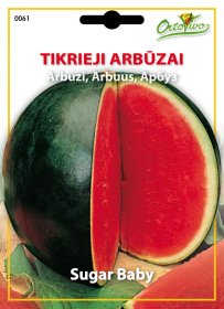 Daržovių sėklos, ORTOVIVO arbūzai Sugar Baby, 2 g., C