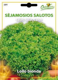 Daržovių sėklos, ORTOVIVO salotos Lollo bionda, 3,2 g., C