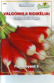 Daržovių sėklos, ORTOVIVO ridikėliai Flamboyant 3, 5 g., C