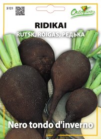 Daržovių sėklos, ORTOVIVO ridikai Nero tondo d'inverno, 5 g., C