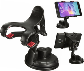 Automobilinis telefono laikiklis ALBURNUS, universalus, reguliuojamas, laikomo daikto skersmuo 100 mm