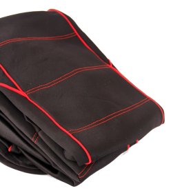 Automobilių sėdynių užvalkalai ALBURNUS, universalūs, medžiaginiai, juoda ir raudona spalva, komplektas