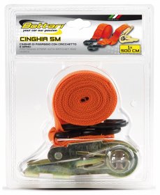 Krovinio tvirtinimo diržas BOTTARI Cinghia, ilgis 5 m, 2700 kg, su įtempimo mechanizmu