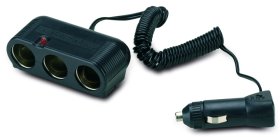 Automobilinis šakotuvas BOTTARI Three Sockets, trigubas, su laidu, 12V/24V