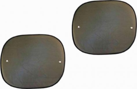 Užuolaidėlė nuo saulės automobilio langui ALBURNUS, klijuojama, juodos spalvos, aukštis 50 cm, plotis 60 cm, 2 vnt.