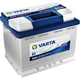 Akumuliatorius VARTA, BLUE dynamic D24, 12 V, 60 Ah, 540 A, 242 x 175 x 190 mm