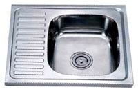 Plautuvė INOX Dm-6050,21429, 60 x 50 cm, kairė, plieninė, su ventiliu, kilmės šalis Kinija