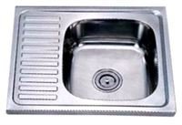 Plautuvė INOX Dm-6050,21430, 60 x 50 cm, dešinė, plieninė, su ventiliu, kilmės šalis Kinija