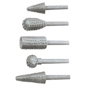 Gremžtuvų rinkinys medžiui TOP TOOLS 60H007, kotelio skersmuo 6 mm, ilgis 140 mm, 5 vnt.
