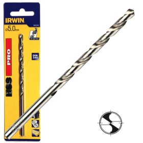 Grąžtas metalui IRWIN HSS Pro, DIN 338 4 x 80 x 120 mm.