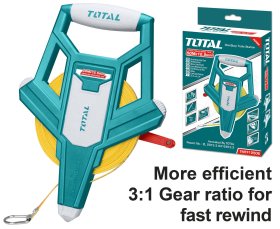 Ruletė TOTAL, stiklo audinio, 50m, 12.5 mm, TMTF12506