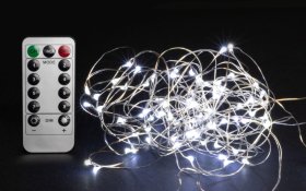 Šviečianti girlianda SUNLUX GGG3, 200 LED su valdymo pulteliu, 3 x 2 m., užuolaidos dizaino, įvairiaspalvė, IP44, tinka naudoti lauke, CWC-200L-1