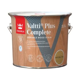 Medienos dažyvė TIKKURILA Valtti Plus Complete, 2,5 l, spalva NATURAL PINE