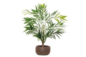 Keraminis lauko vazonas 4Living Vulcano, rudos sp., 29 x 29 x 17 cm.