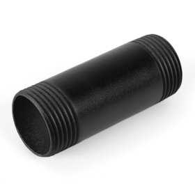 Dekoratyvinis vamzdis RUSTICLINE, 3/4", ilgis 60 mm, skersmuo 25 mm, RT-27, juodos sp.