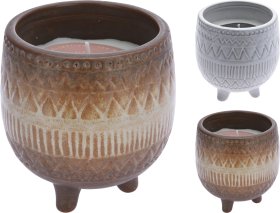 Kvapni žvakė, keraminiame indelyje, 2 skirtingi kvapai