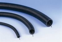 Gofruotas vamzdis MINBUD, D25mm, su viela, juodos spalvos, 750 N, RKGSp25, 50m.