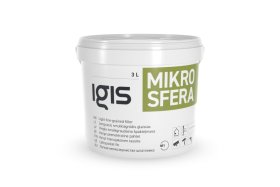 Statybinis glaistas IGIS Mikrosfera, smulkiagrūdis, vidaus darbams, 3 l (kibire)