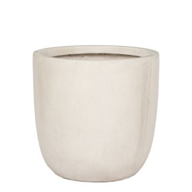 Keraminis lauko vazonas Donica Preto II, baltos sp., 35 x 35 x 34 cm.