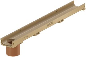Latakas su PVC vamzdžiu ACO Euroline 60, L-1m, 810010