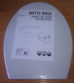 Klozeto dangtis CERSANIT MITO Red, baltas, TK001-008