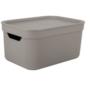 Daiktadėžė ROTHO Jive, 5 l, su dangčiu, rusvos sp.