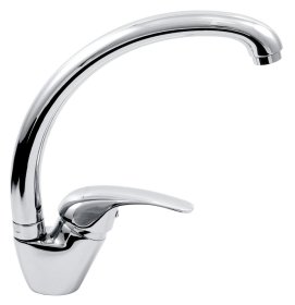 Plautuvės maišytuvas FERRO Vasto Bva4A, gulbės forma, chromuotas