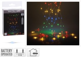 Šviečianti girlianda - užuolaida, su 160 LED, įvairių švieselių, ilgis 2,50 m, IP20