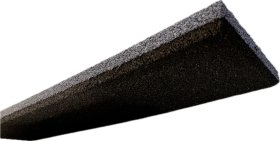 Guminis bortelis METALOIDAS, 100 x 25 x 4 cm, juodas