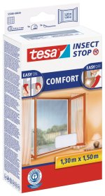 Apsauginis tinklelis langams nuo vabzdžių TESA Comfort 55388, 1,3 x 1,5 m, baltos sp.