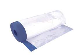 Apsauginė dažymo plėvelė su lipnia juostele PAINTER FOL1550, 7 mikronai, 1400 mm, 20 m