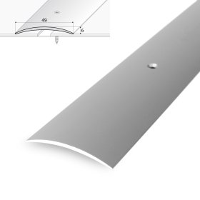 Aliumininė grindų juostelė HESORA H 09 D2, 4.9 x 90 cm,  mat.sidabro spalvos, kilmės šalis ES