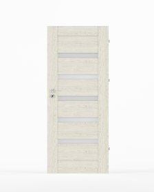 Laminuotos vidaus durys su užlaida VIVENTO PY-02, dešininės, spl. Silver oak, 2030x744x40 mm