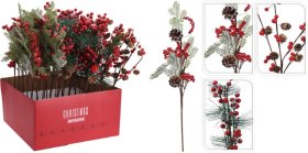 Kalėdinė dekoracija Šakelė, 6 skirtingi dizainai, 49 cm