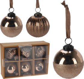 Eglutės žaisliukas, stiklas, 2 skirtingi dizainai, vario sp., 8 x 8 x 8 cm