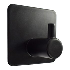 Kabliukas SEPIO 45, viengubas, kvadratinis, juodos spl.