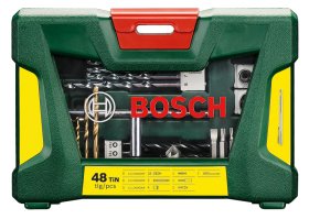 Grąžtų ir sukimo antgalių rinkinys BOSCH V-Line, 48 dalių