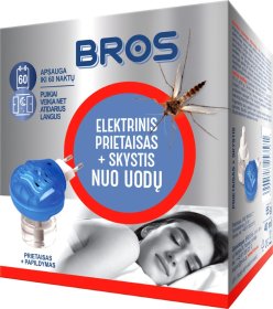Elektrinis fumigatorius nuo uodų + skystis BROS