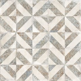 Akmens masės plytelės KAI ORNAMENTO MIX BEIGE 6544, 60 x 60 cm, 1,080 m2/dėž., glazūruotos, rektifikuotos, įvairiaspalvės