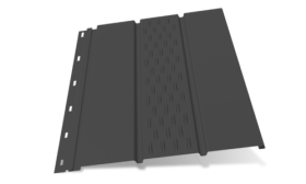 Plieninis SOFITAS, matmenys 355/310x2000mm, Ral7016 STANDARD MATT su perforacija, pakalimui