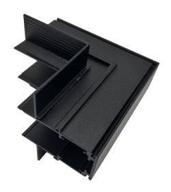 Bėgelio sujungimas ORRO MAGNETIC 20A1, įleidžiamas, kampinis, vertikalus